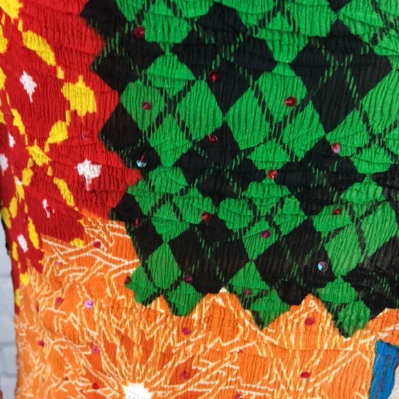 ALBERTO MAKALI Printed Open Front Jacket sz S - Picture 5 of 7